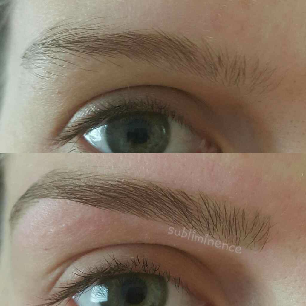 épilation au fil, teinture